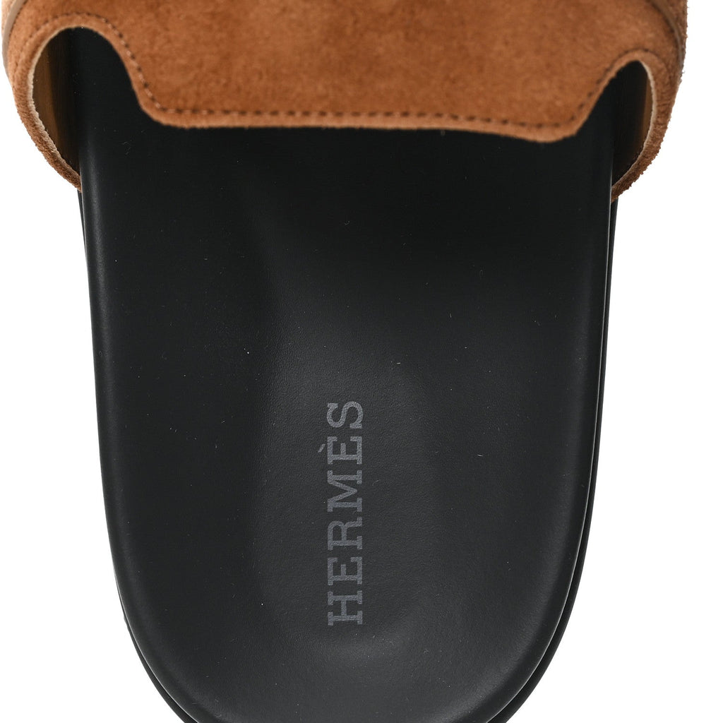 Suede Goatskin Womens Empire Sandals 38.5 Gold