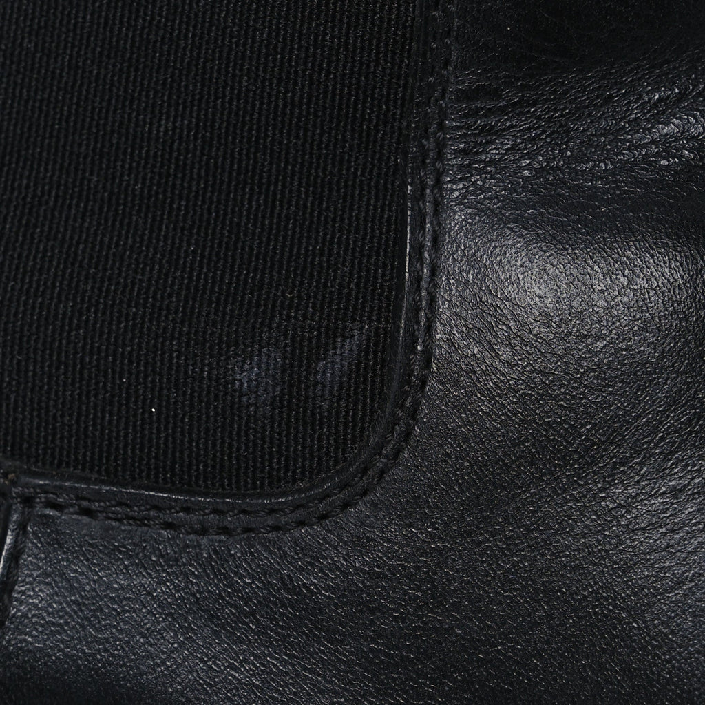 Calfskin The Tire Chelsea Boots 40 Black Periwinkle