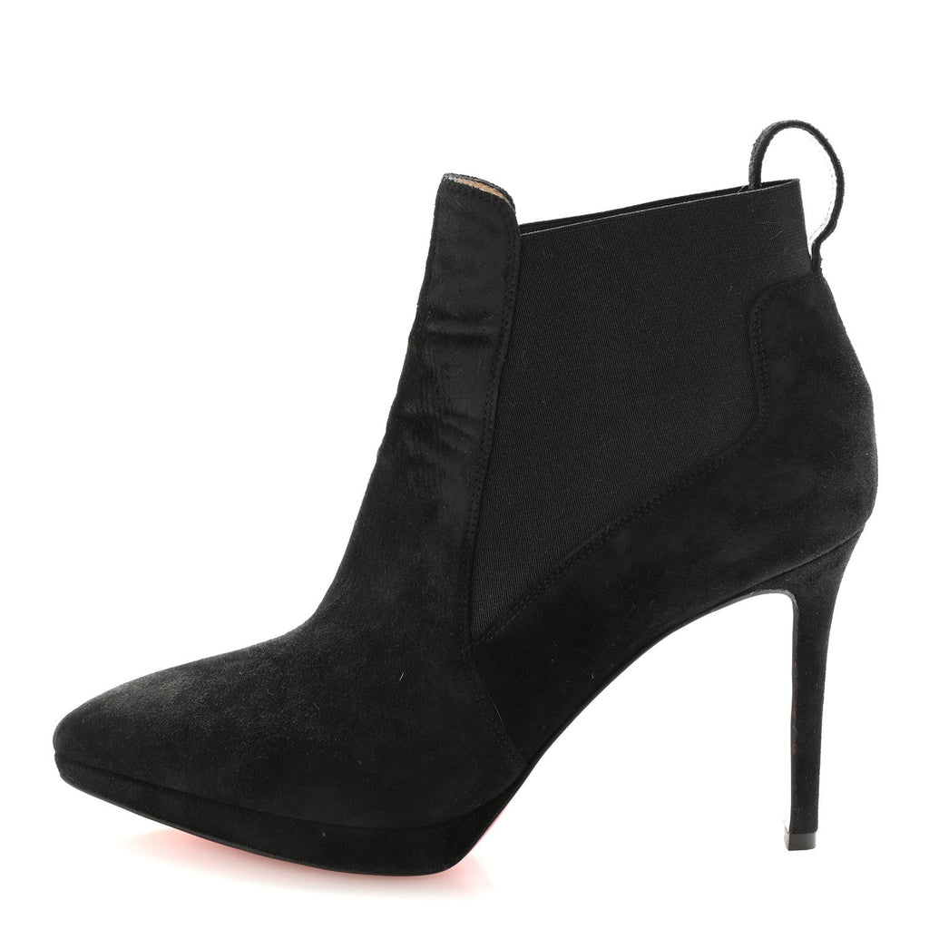 Suede Crochinetta 100 Ankle Boots 37.5 Black