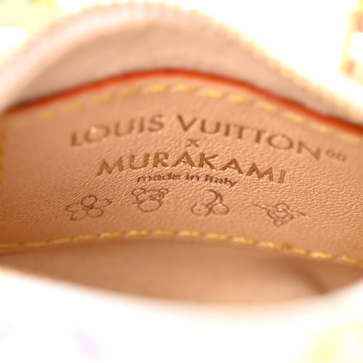 LV X TM Monogram Micro Speedy Bag Charm White