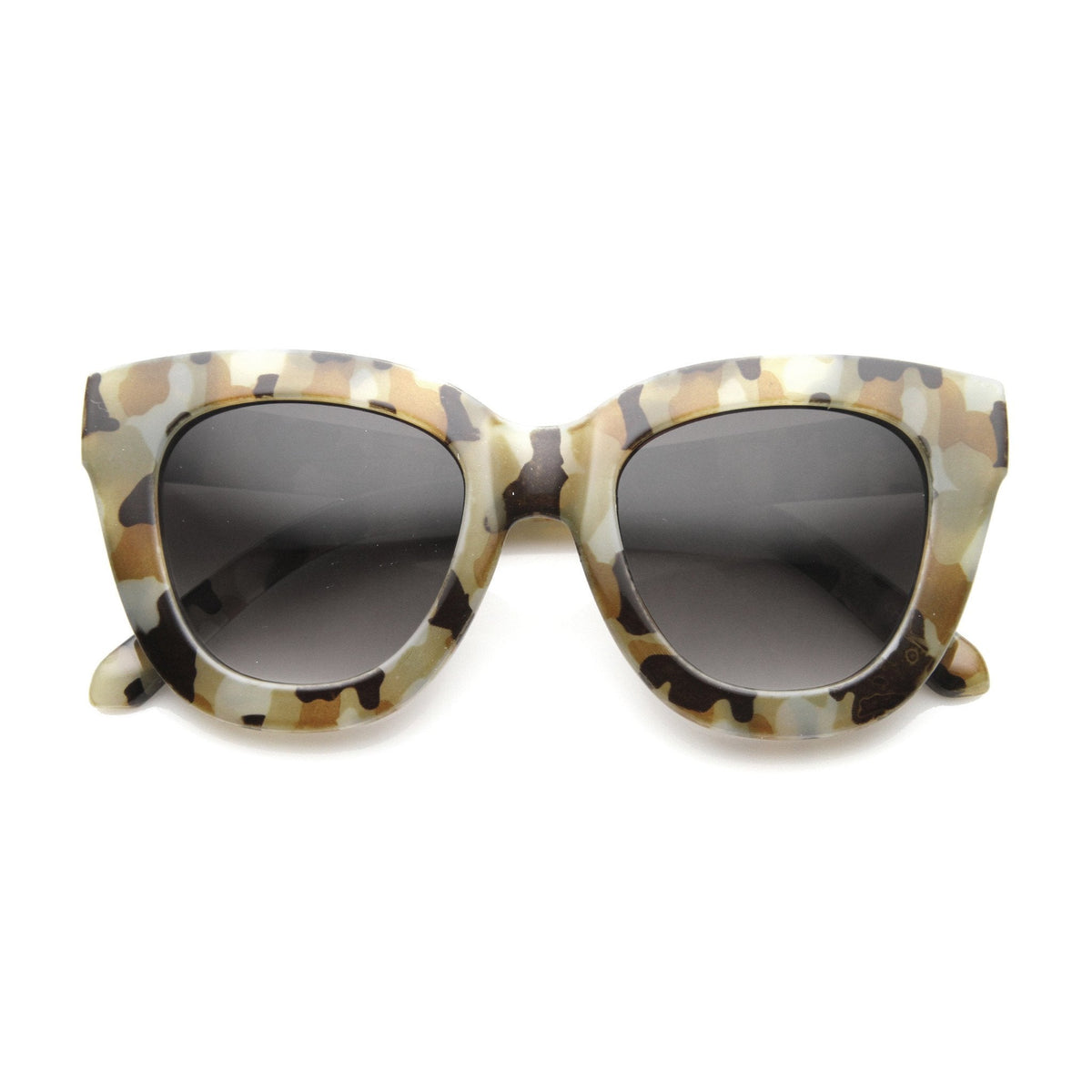 Women's Retro Oversize Block Frame Cat Eye Sunglasses 9784