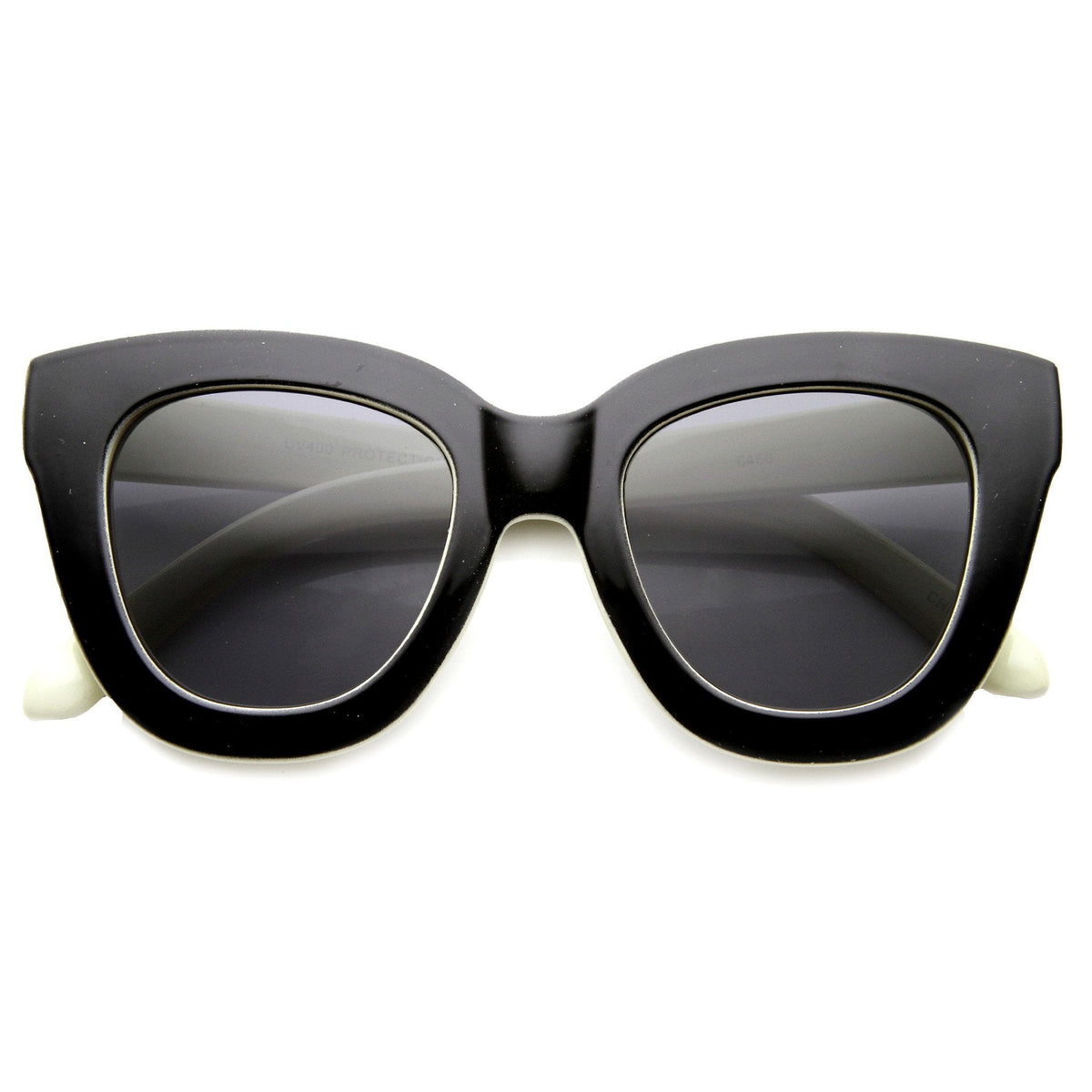 Women's Retro Oversize Block Frame Cat Eye Sunglasses 9784
