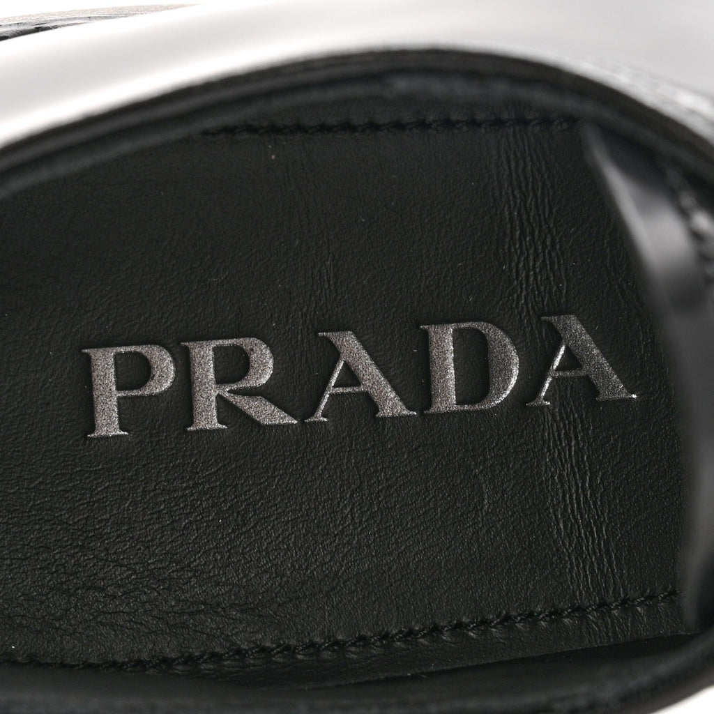 Spazzolato Calzature Donna 50mm Derby Loafers 39 Black