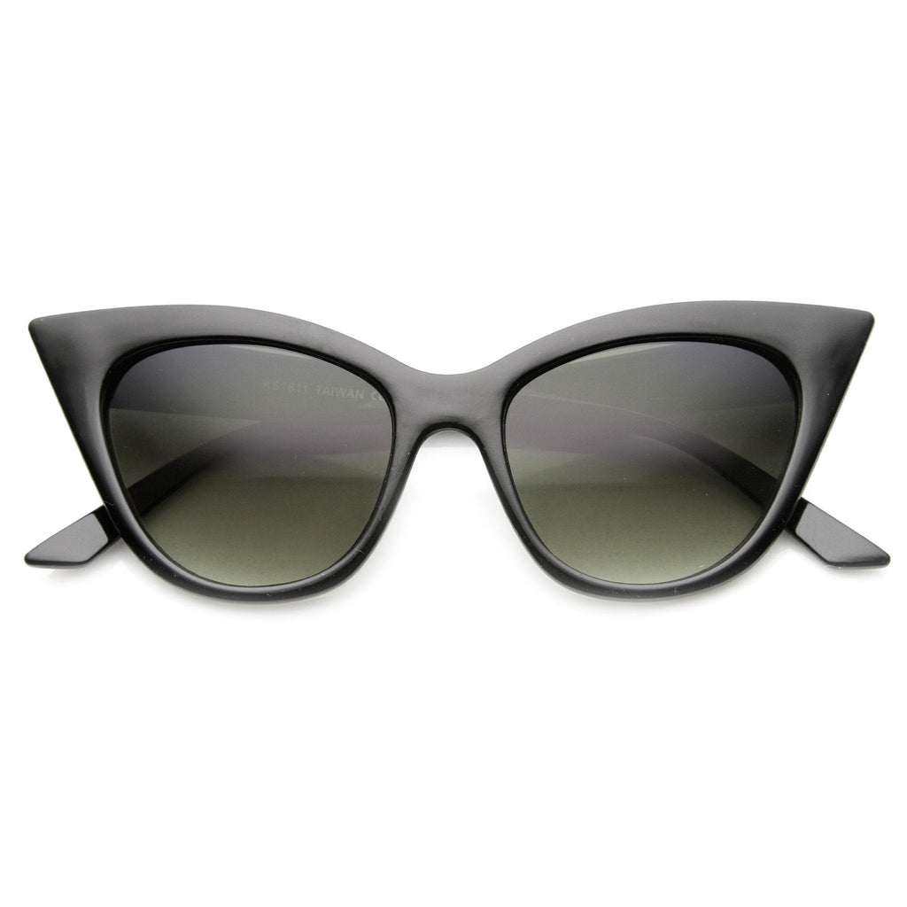 Women's Vintage Era High Pointed Oversize Cat Eye Sunglasses 9780