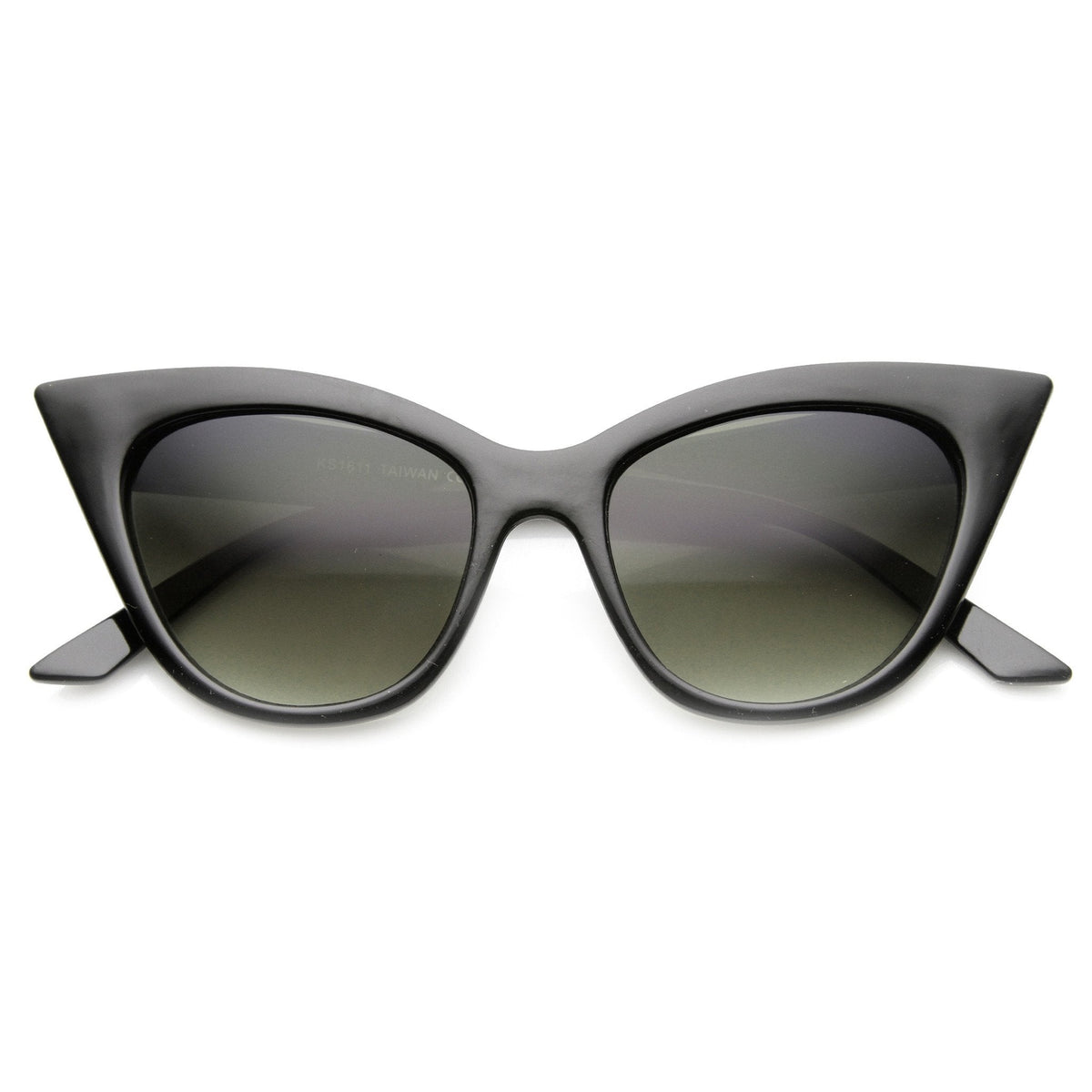 Women's Vintage Era High Pointed Oversize Cat Eye Sunglasses 9780