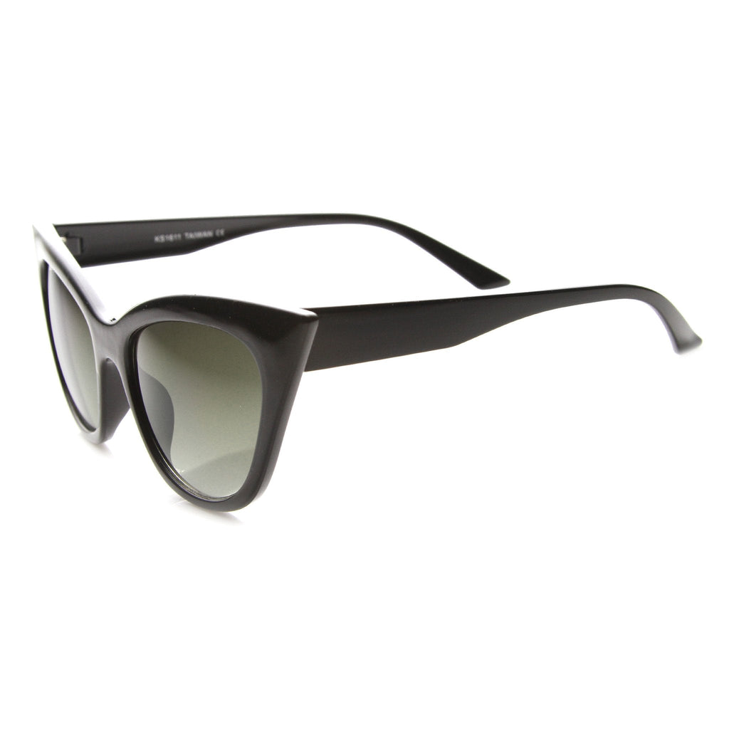 Women's Vintage Era High Pointed Oversize Cat Eye Sunglasses 9780