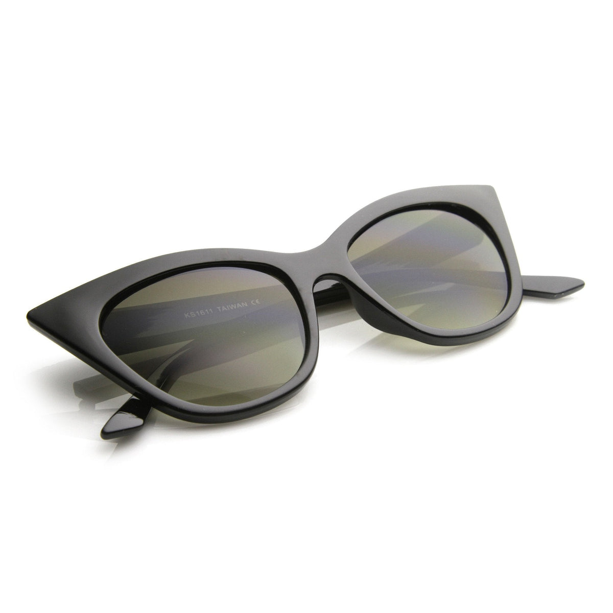 Women's Vintage Era High Pointed Oversize Cat Eye Sunglasses 9780