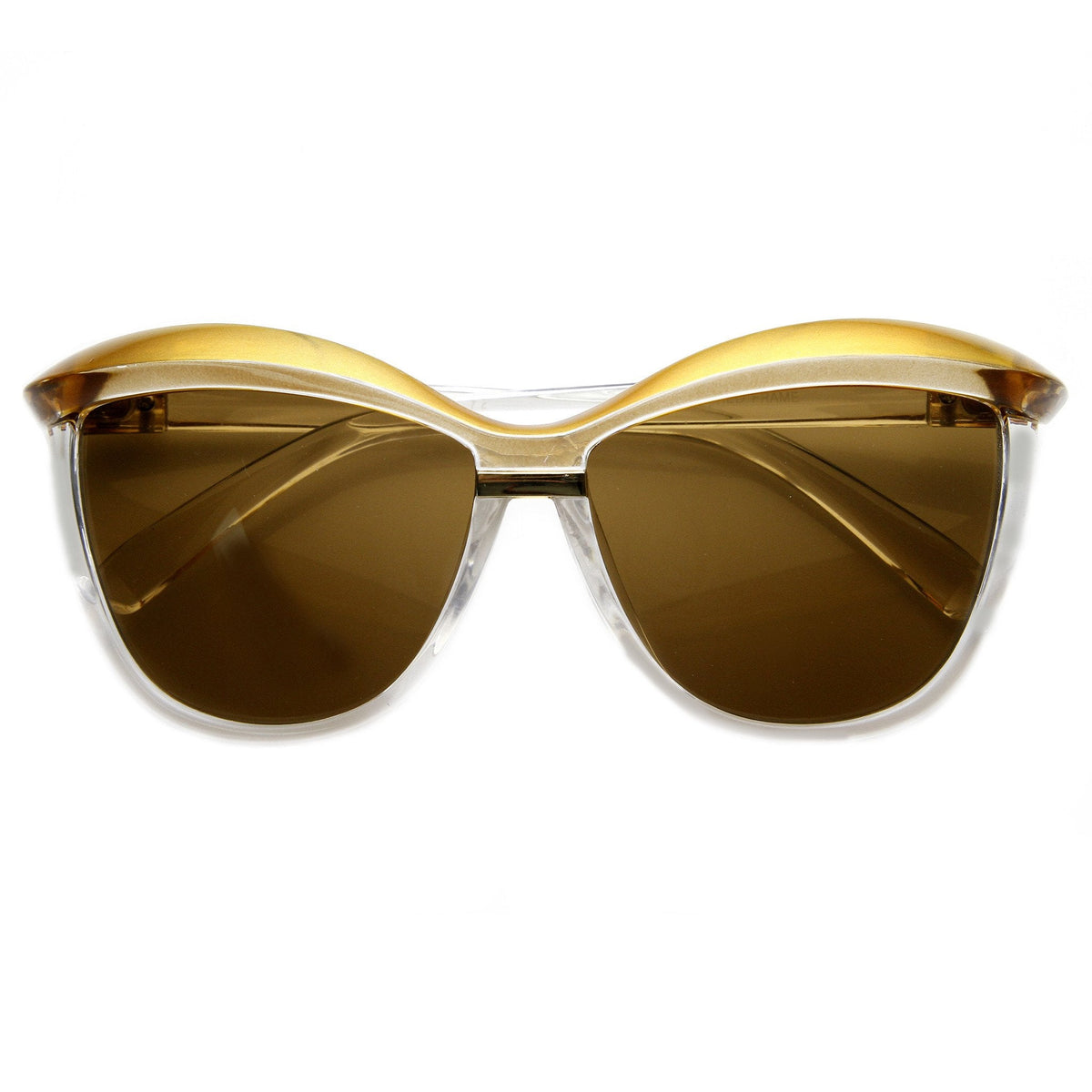 Retro 1970's Womens Oversize Eyebrow Cat Eye Sunglasses 9193