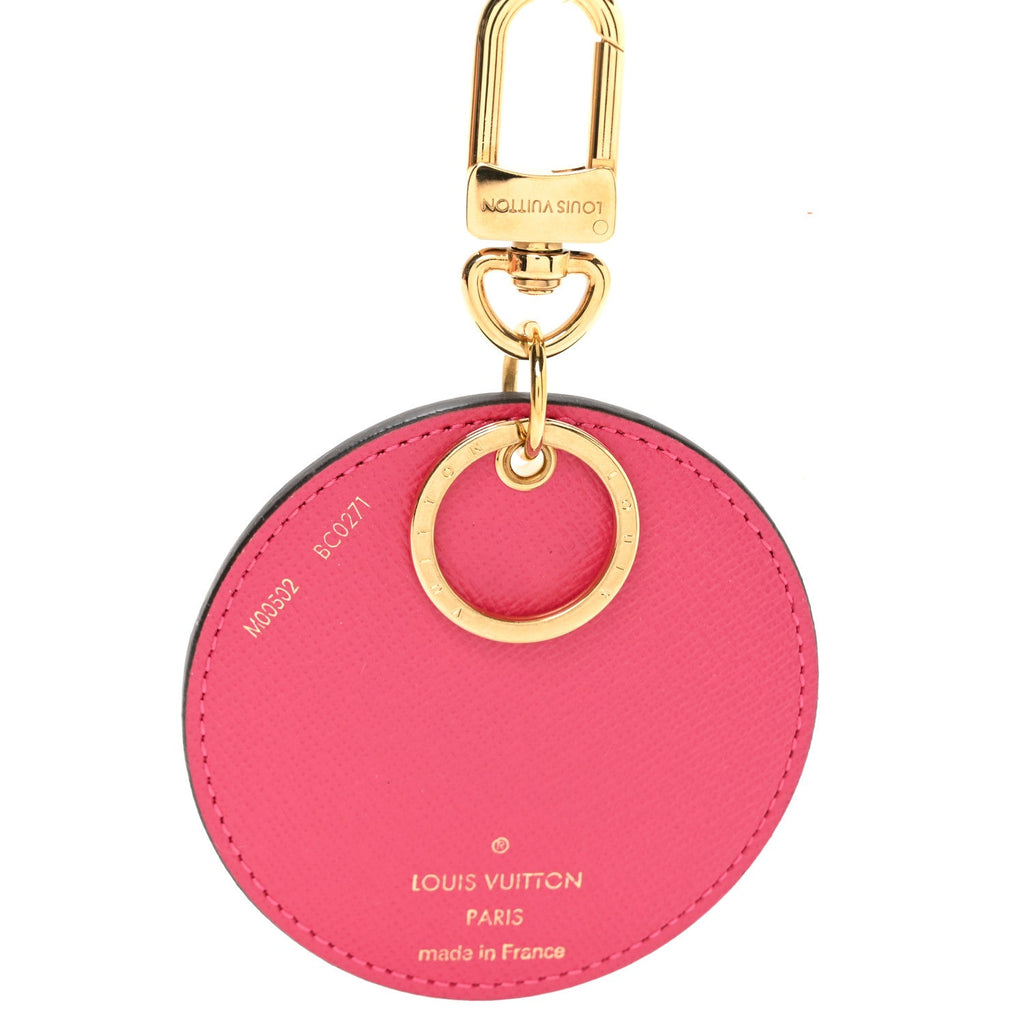 Damier Azur 2021 Christmas Animation Hollywood Bag Charm Fuchsia