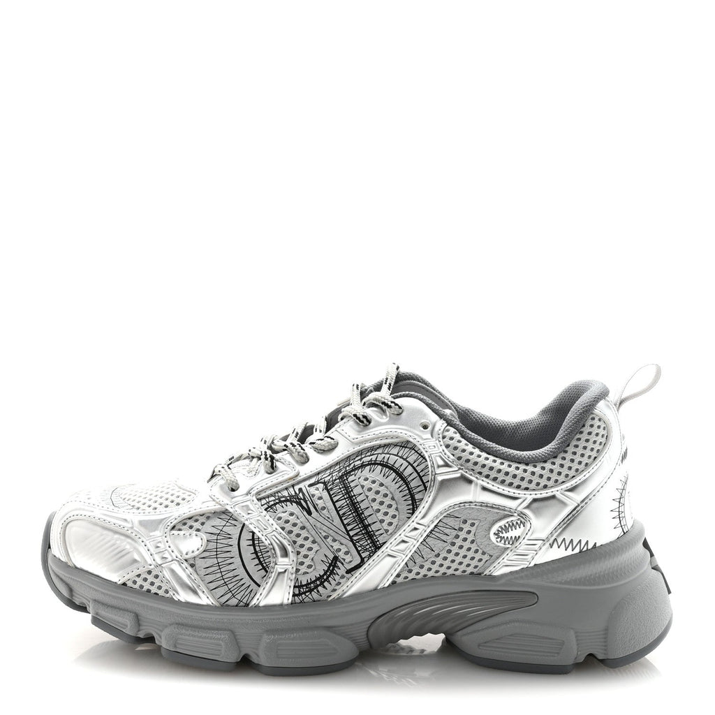 Technical Mesh Dior Chrono Sneakers 38 Silver