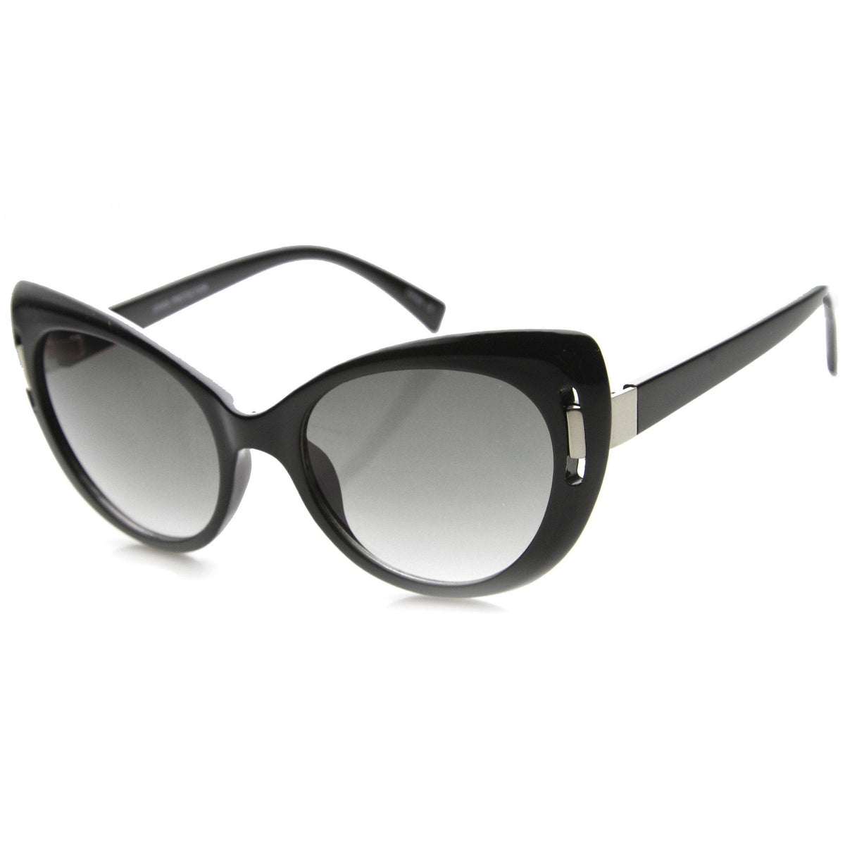 Women's Unique Temple Oversize Cat Eye Sunglasses 9794