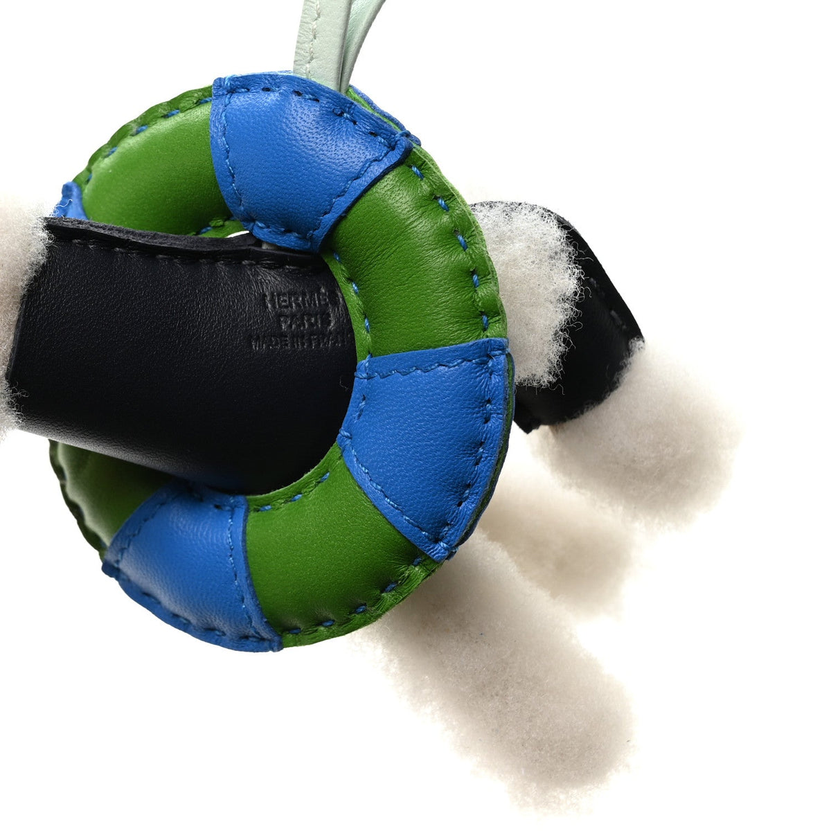Milo Lambskin Shearling Silk Budy A La Mer Charm   Ecru Nuit Peppermint Bleu Hydra Vert Yucca
