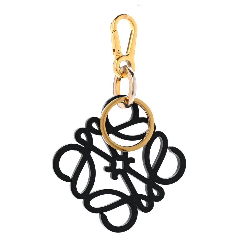 Calfskin Anagram Bag Charm Key Holder Rosemary