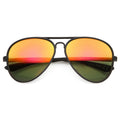 Large Retro Flash Mirror Lens Aviator Sunglasses 9830