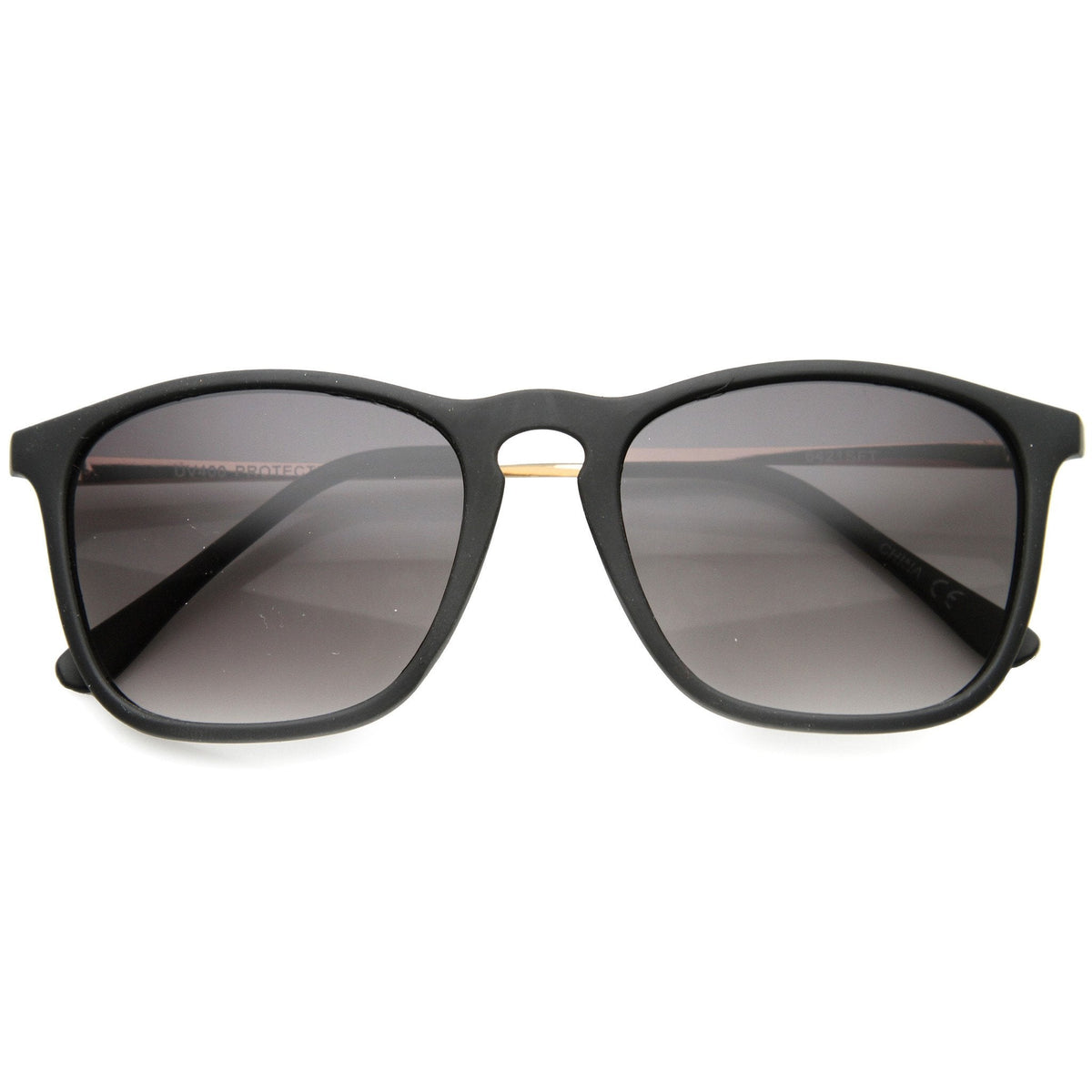 Vintage Inspired Indie Square Metal Temple Sunglasses 9838