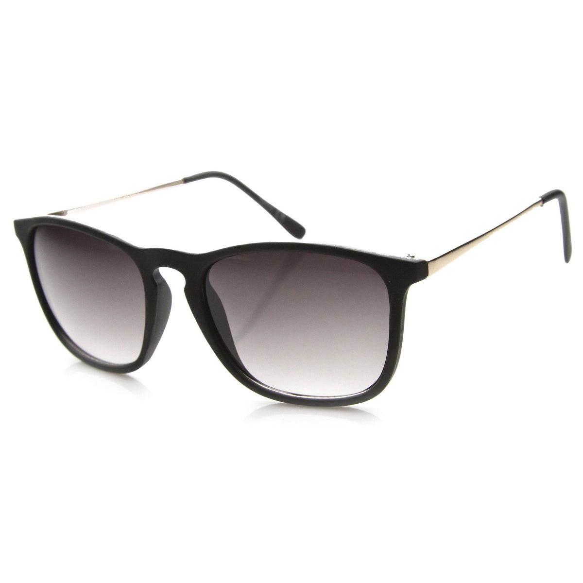 Vintage Inspired Indie Square Metal Temple Sunglasses 9838