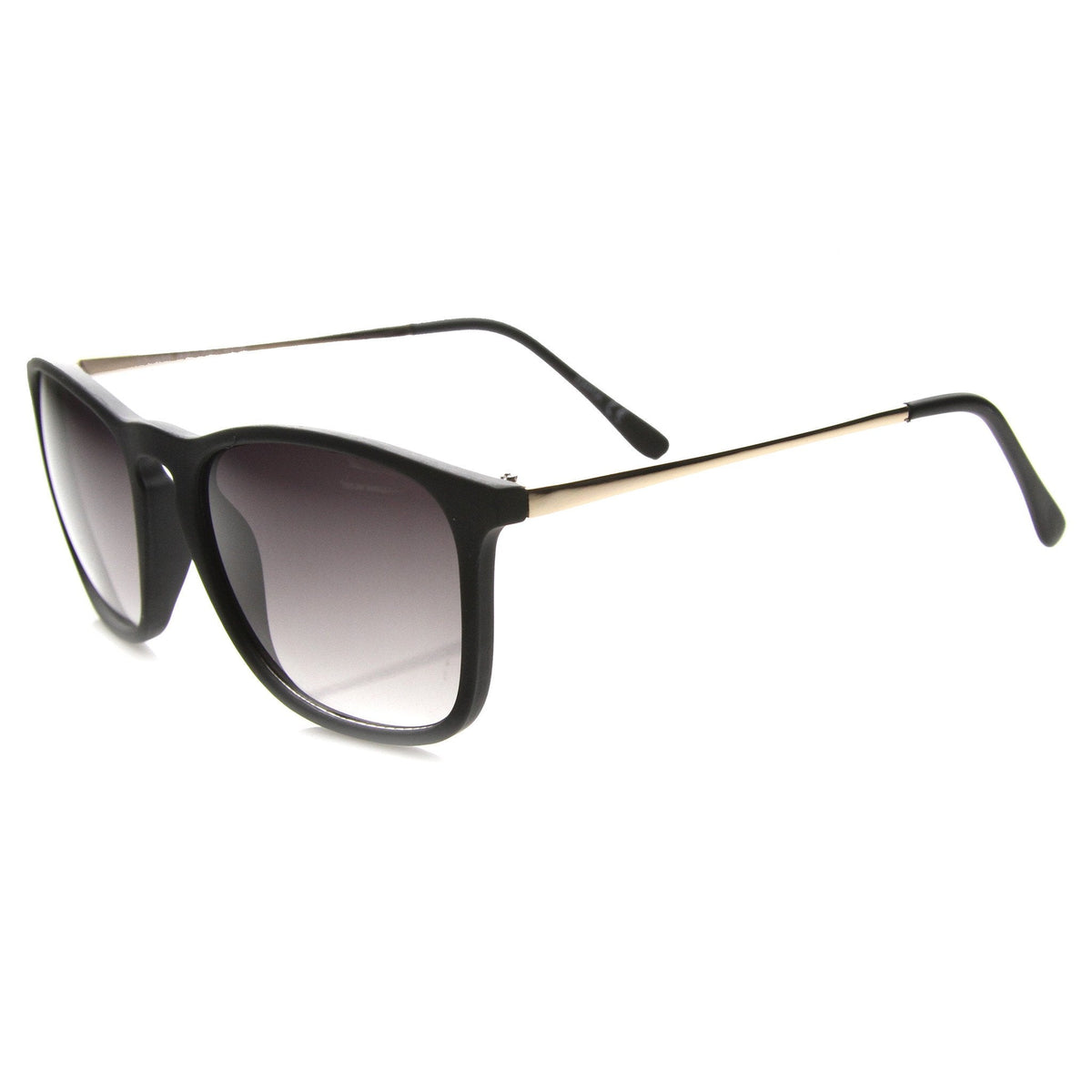 Vintage Inspired Indie Square Metal Temple Sunglasses 9838