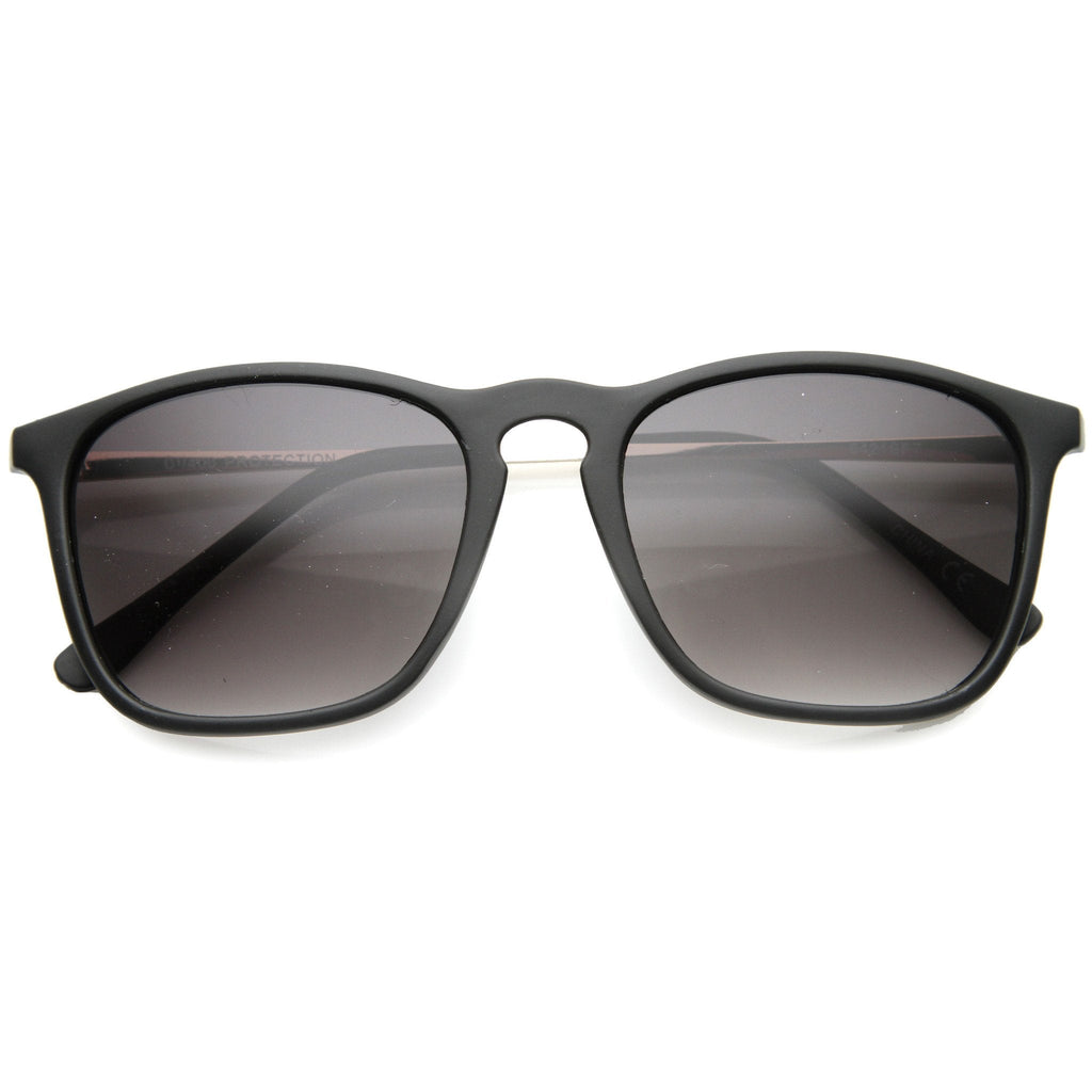 Vintage Inspired Indie Square Metal Temple Sunglasses 9838