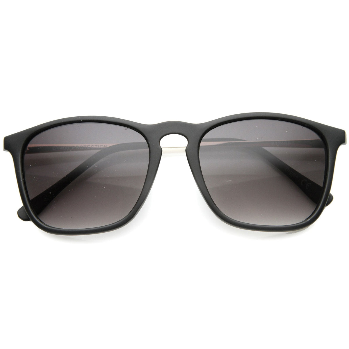 Vintage Inspired Indie Square Metal Temple Sunglasses 9838