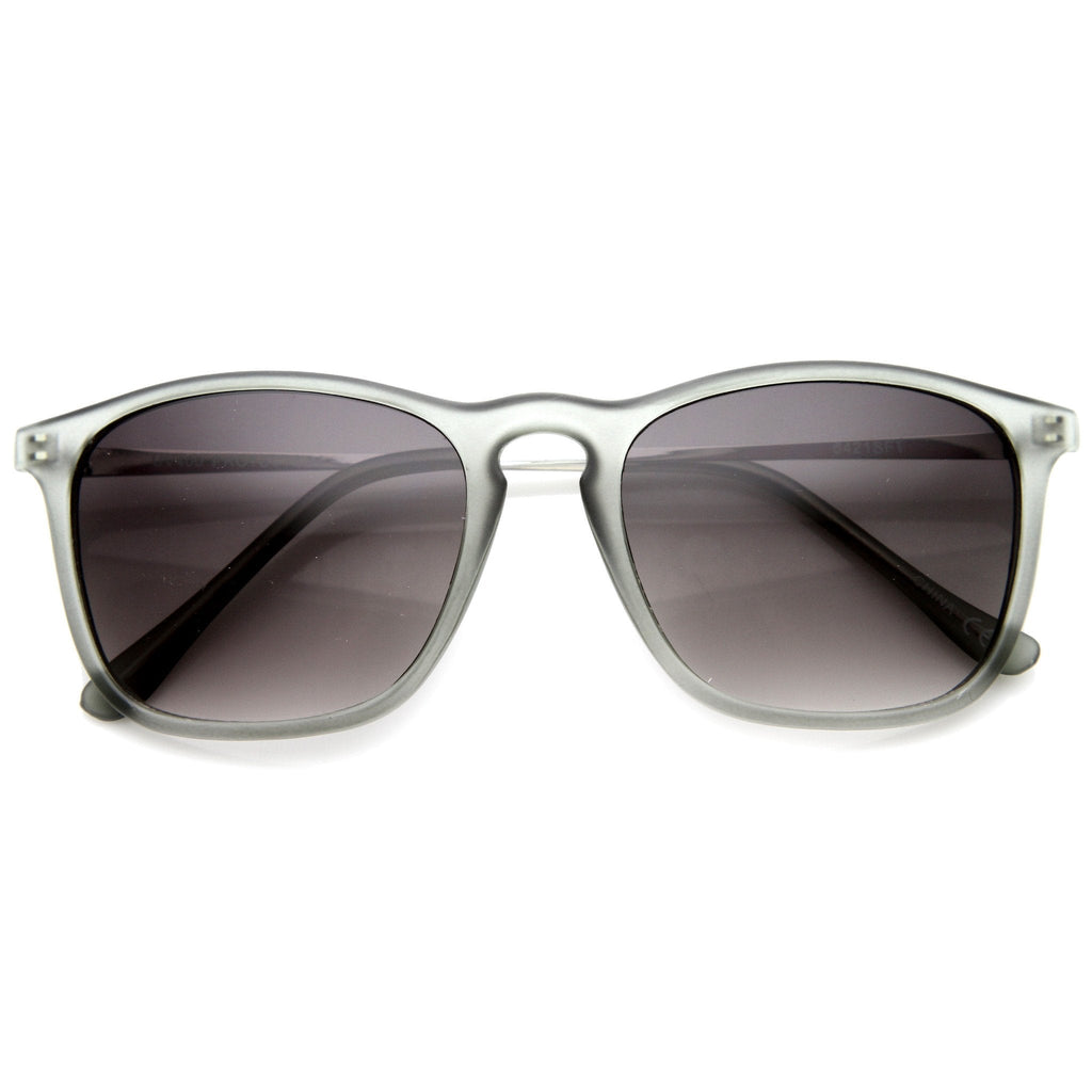Vintage Inspired Indie Square Metal Temple Sunglasses 9838