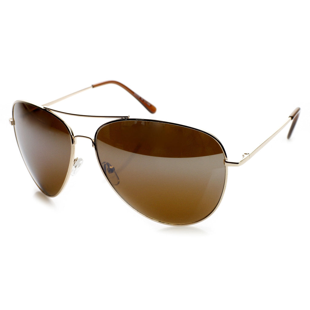 Super Oversize Tear Drop Metal Aviator Sunglasses 65mm 8732