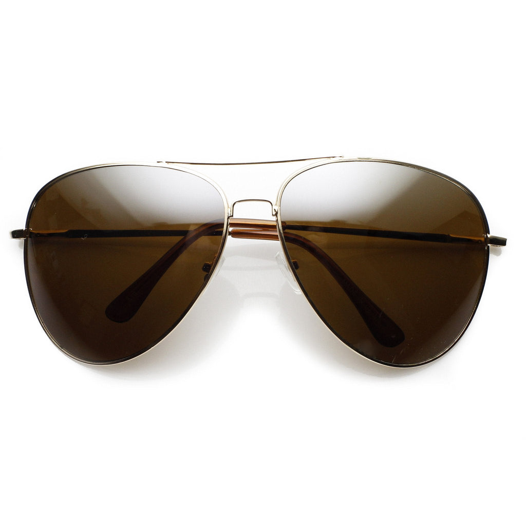 Super Oversize Tear Drop Metal Aviator Sunglasses 65mm 8732