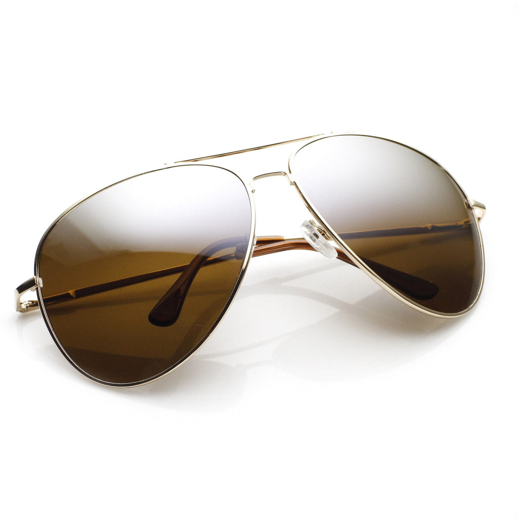 Super Oversize Tear Drop Metal Aviator Sunglasses 65mm 8732