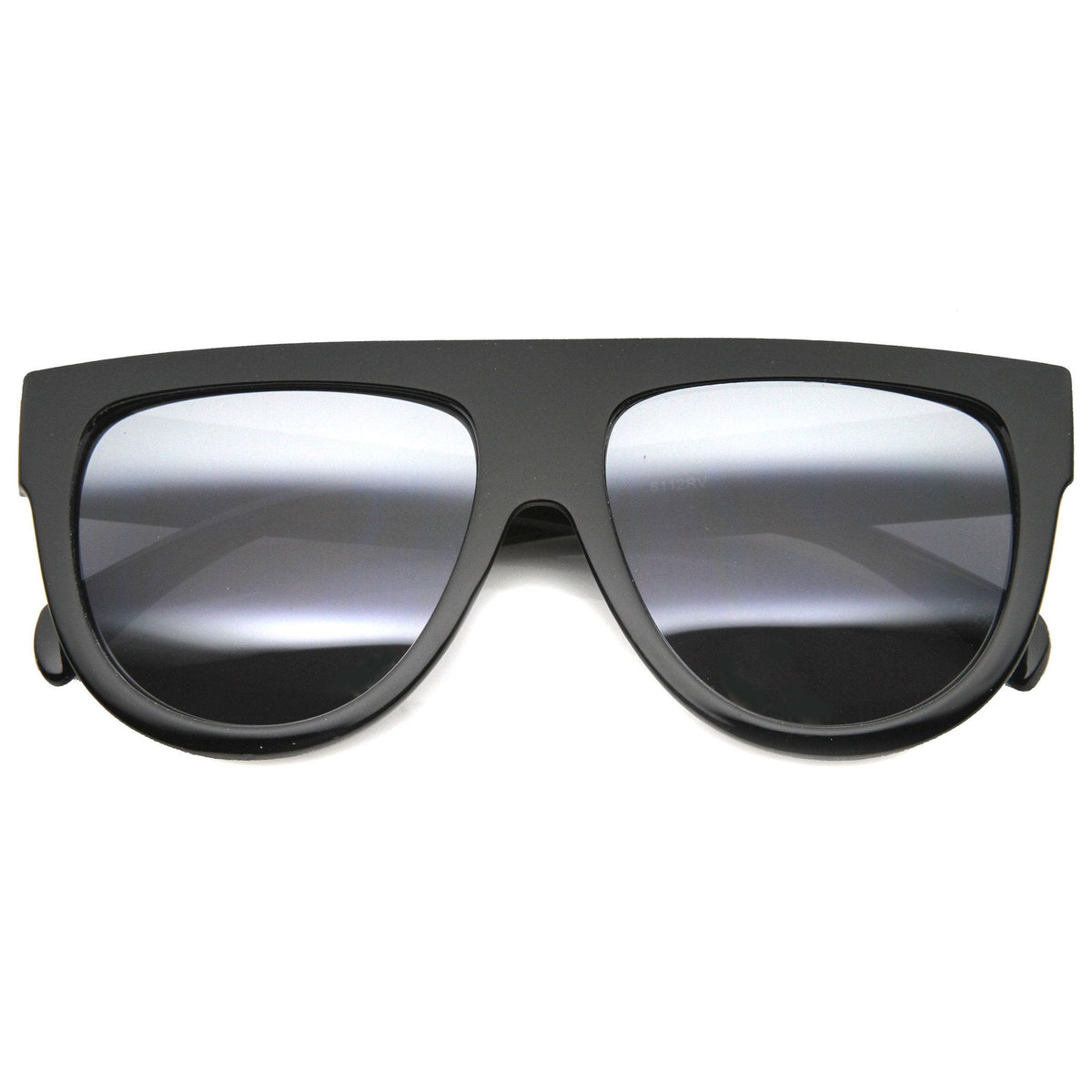 Oversize Flat Top Aviator Flash Mirror Lens Sunglasses 9961