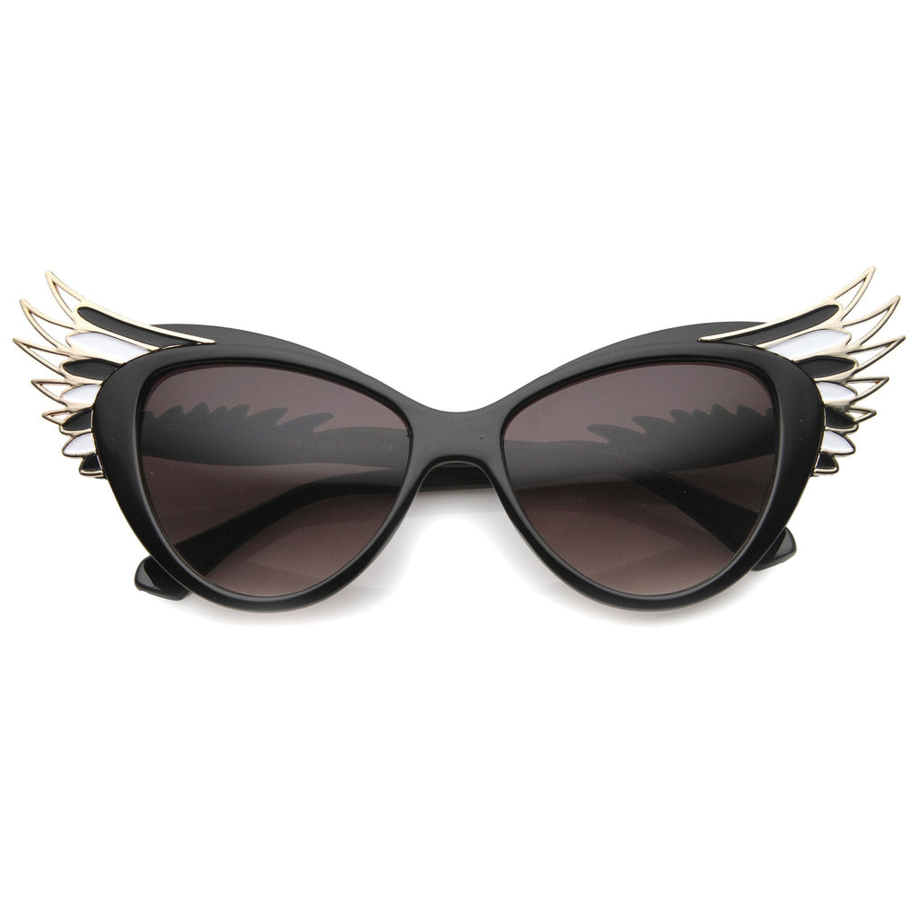 Oversize Women's Cat Eye Wing Tip Sunglasses 9953