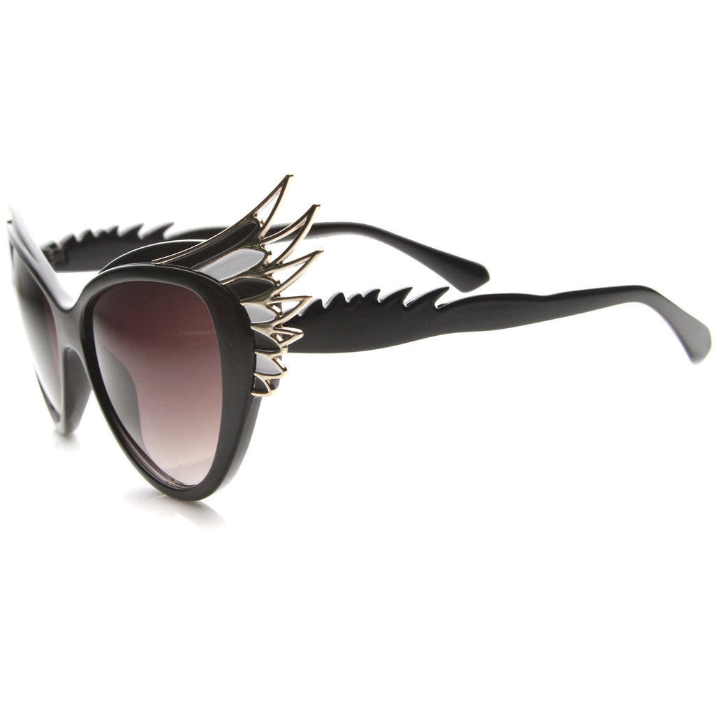 Oversize Women's Cat Eye Wing Tip Sunglasses 9953