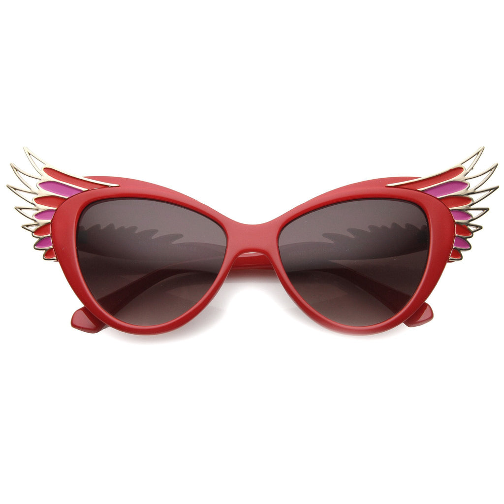 Oversize Women's Cat Eye Wing Tip Sunglasses 9953