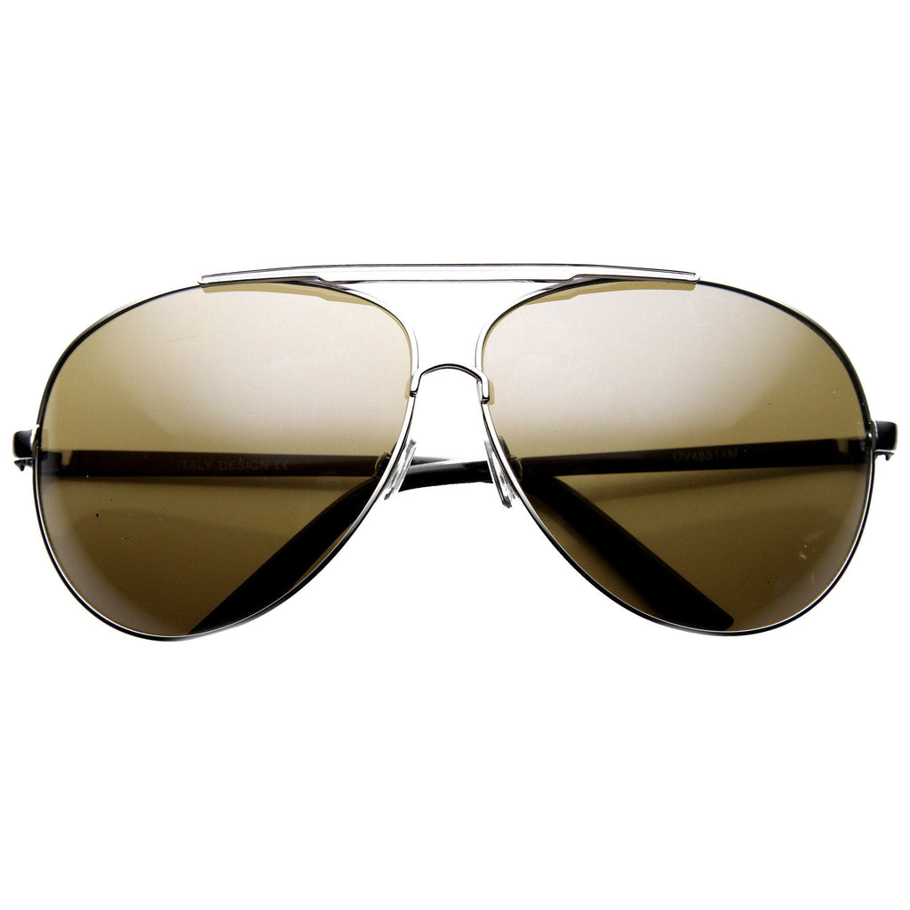 Extra Large Metal Oversize Frame Aviator Sunglasses 1580 70mm