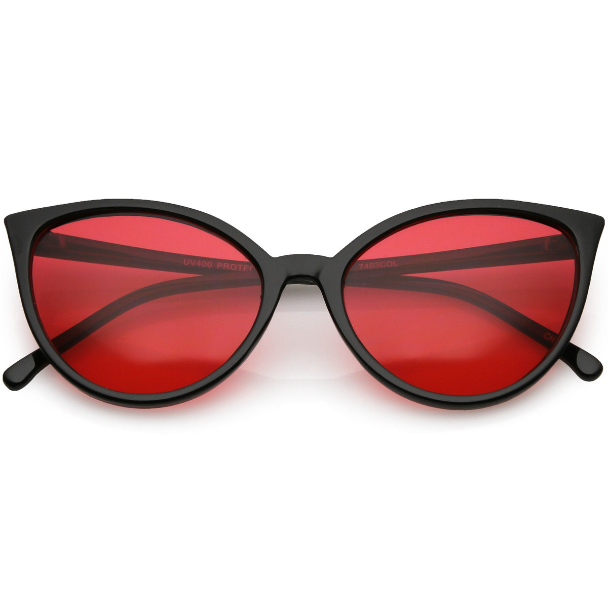 Women's Angular Color Tone Retro Cat Eye Sunglasses C555