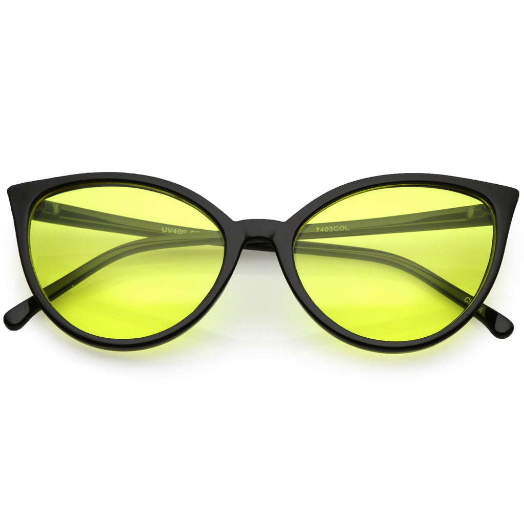 Women's Angular Color Tone Retro Cat Eye Sunglasses C555