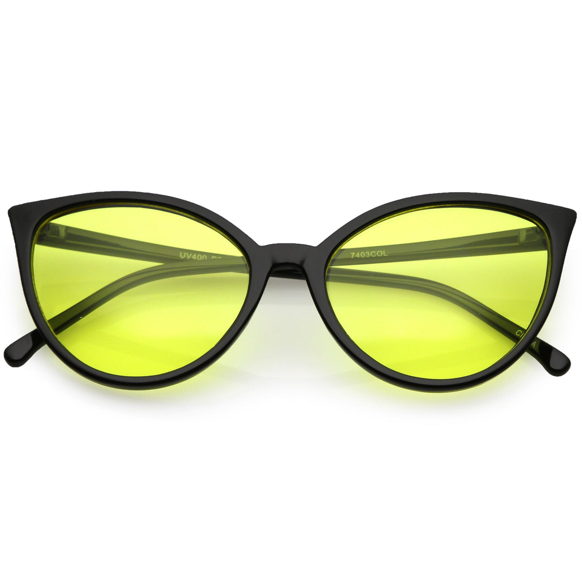 Women's Angular Color Tone Retro Cat Eye Sunglasses C555