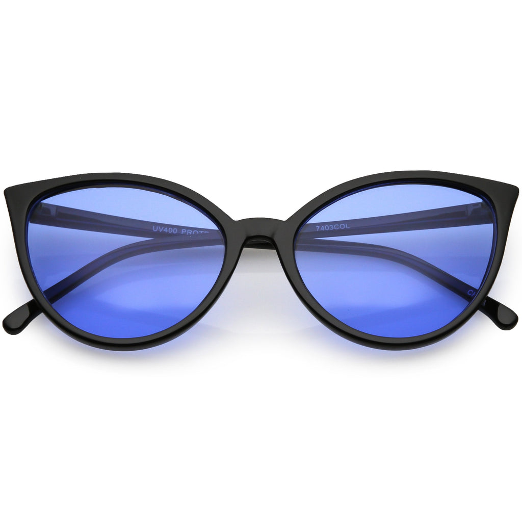 Women's Angular Color Tone Retro Cat Eye Sunglasses C555
