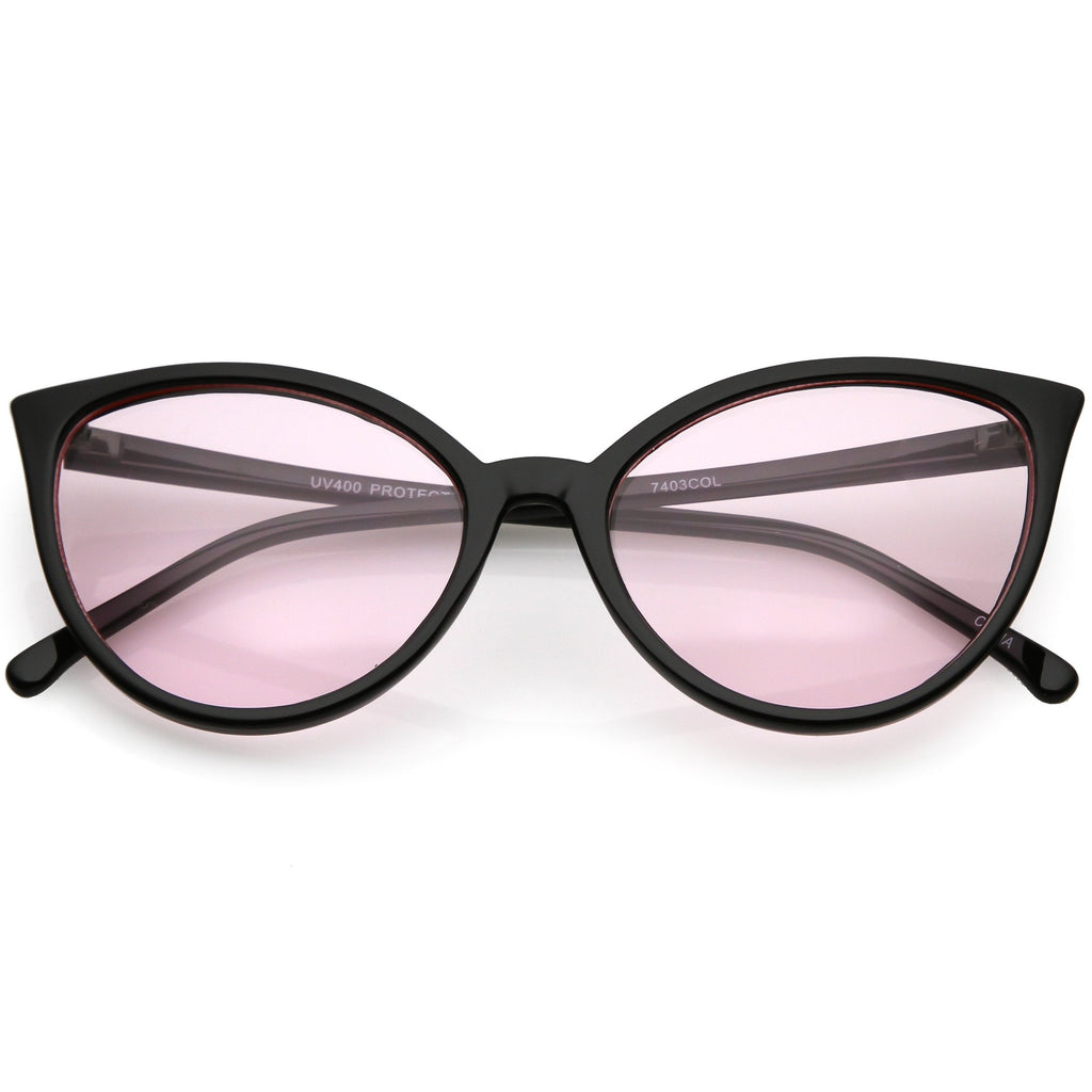 Women's Angular Color Tone Retro Cat Eye Sunglasses C555