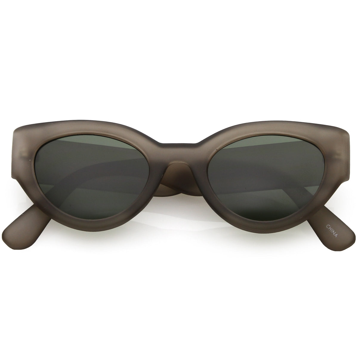 Retro Modern Bold Wide Frame Oval Sunglasses C543