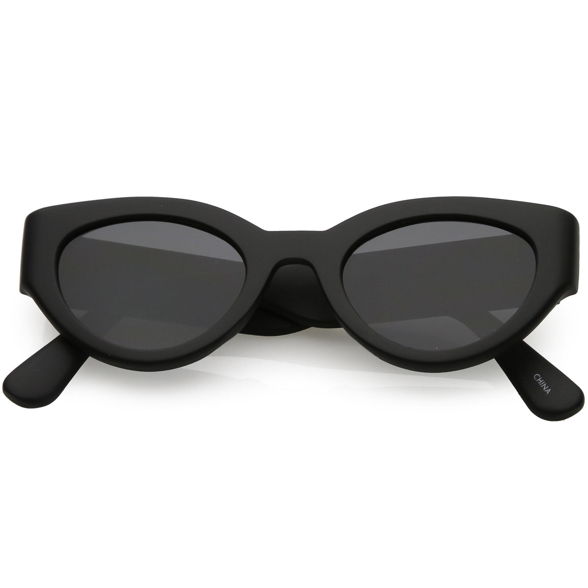 Retro Modern Bold Wide Frame Oval Sunglasses C543