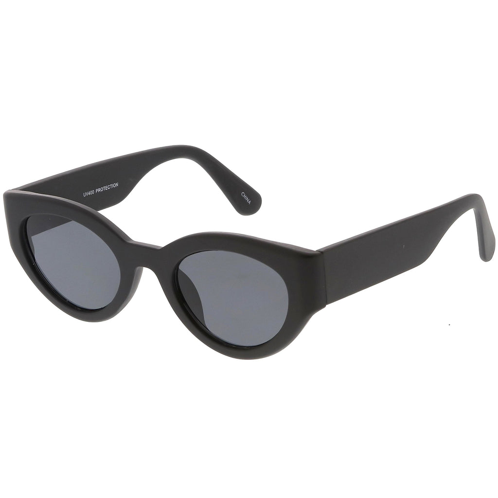 Retro Modern Bold Wide Frame Oval Sunglasses C543