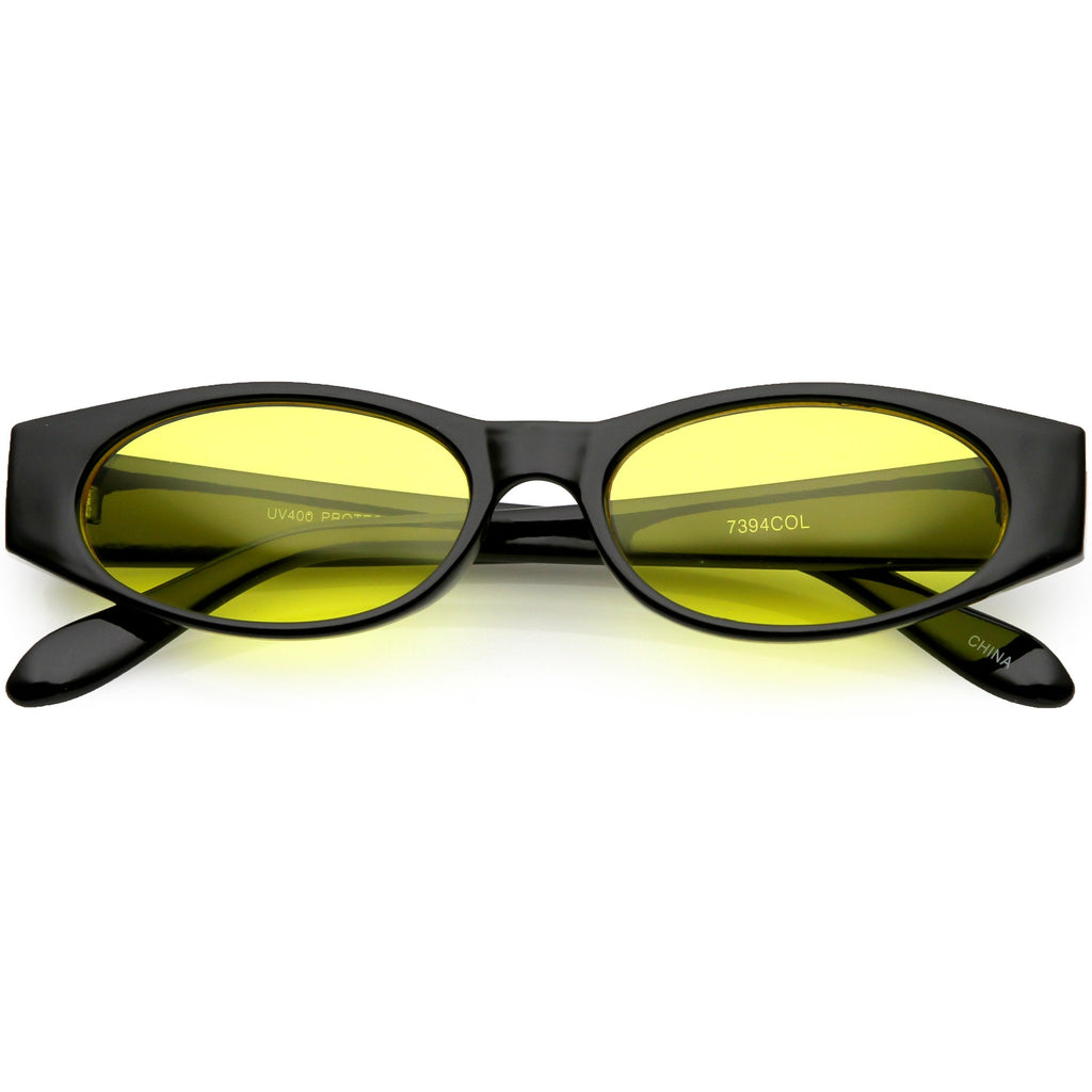 Retro 1990's Oval Color Tone Lens Sunglasses C551