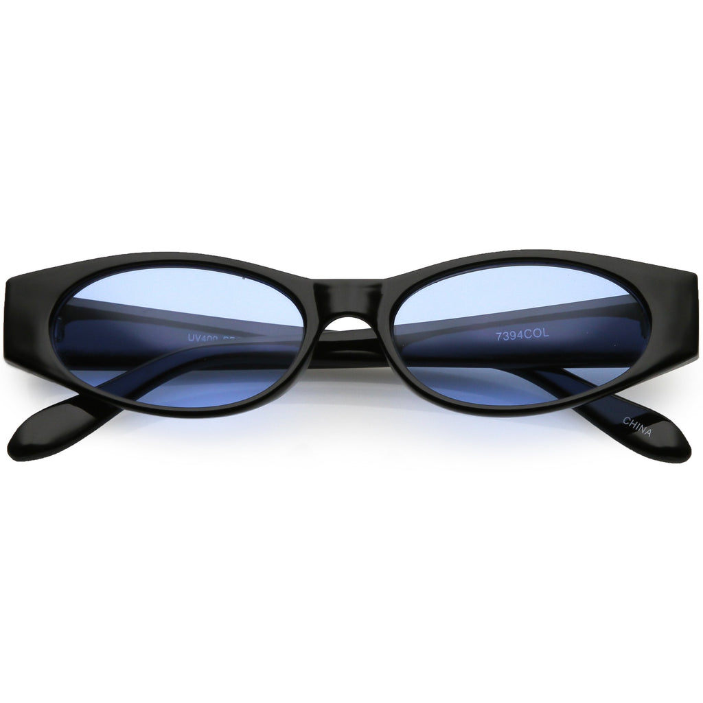 Retro 1990's Oval Color Tone Lens Sunglasses C551
