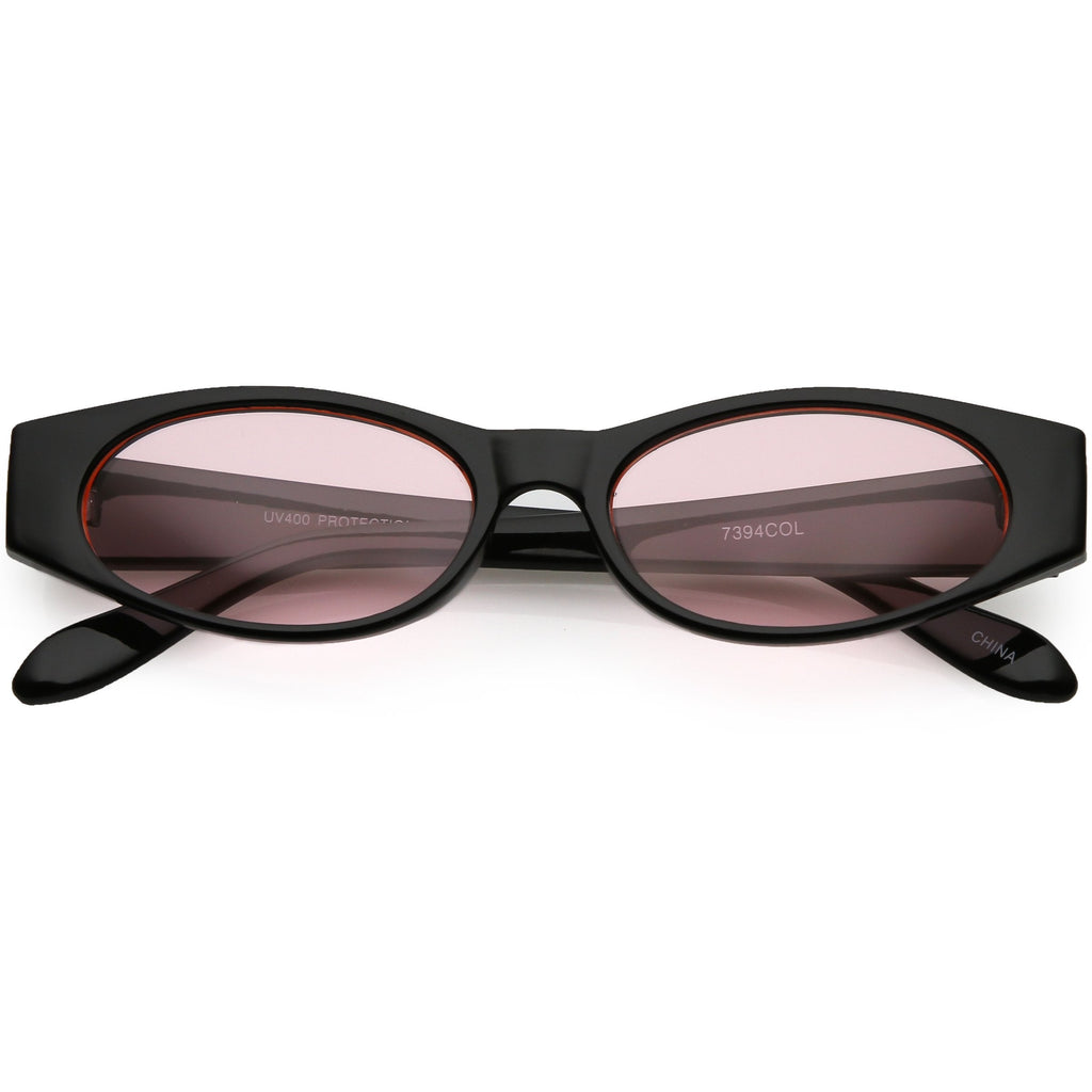 Retro 1990's Oval Color Tone Lens Sunglasses C551
