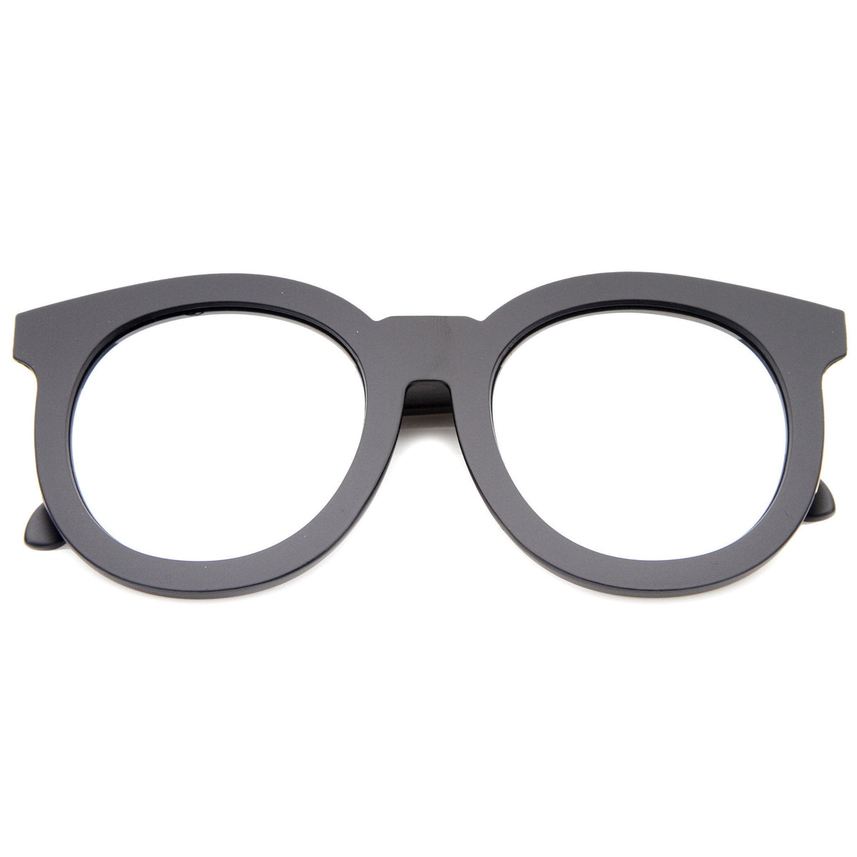 Women's Oversize Round Flat Lens Mirror Lens Sunglasses A137