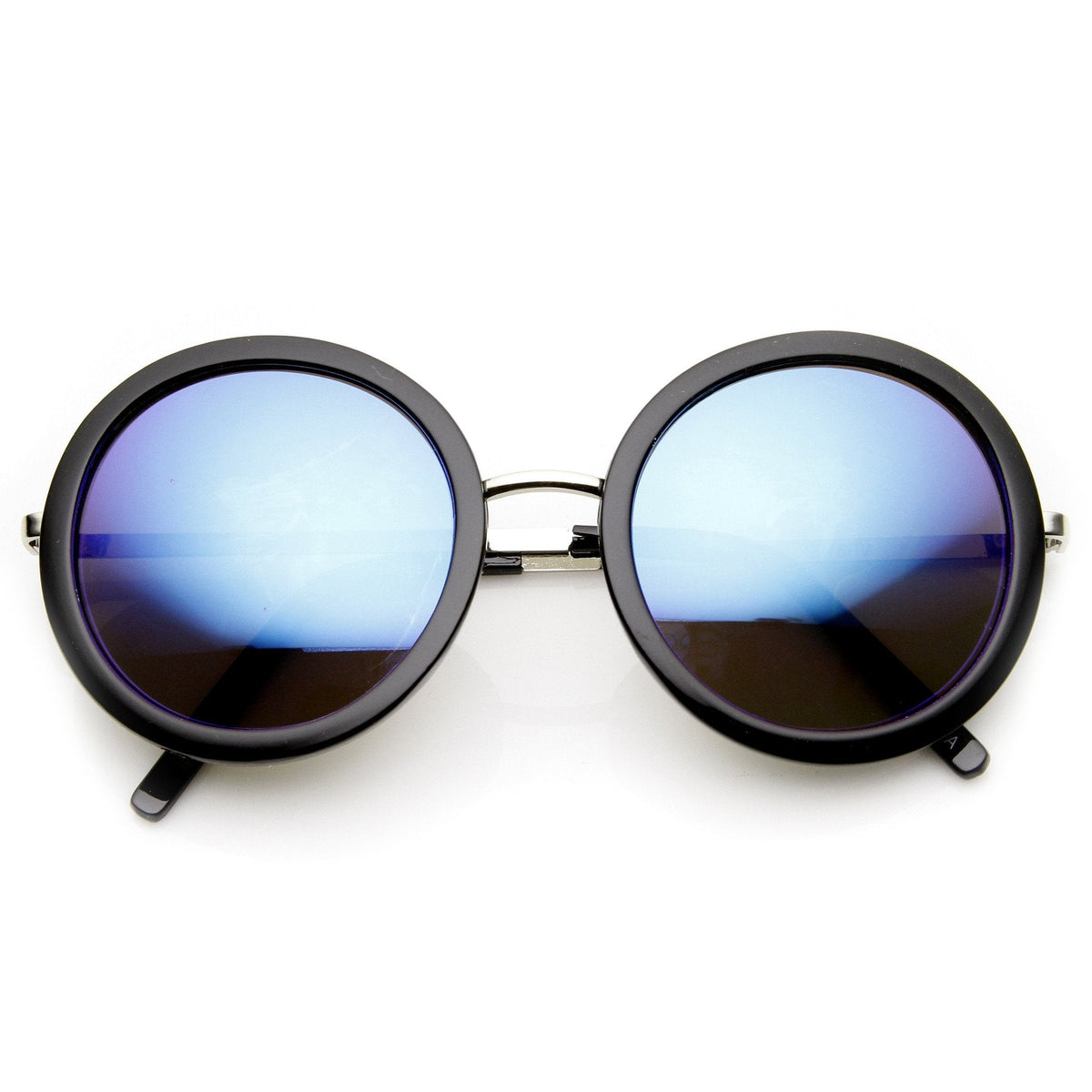 Women's Glam Mirrored Lens Round Fashion Sunglasses 9226