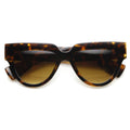 Womens Retro Bold Frame Flat Top Hipster Sunglasses 9227