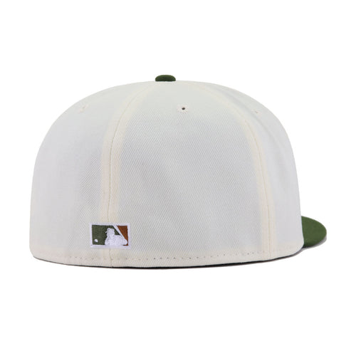Atlanta Braves Chrome Rifle Green New Era 59Fifty Fitted