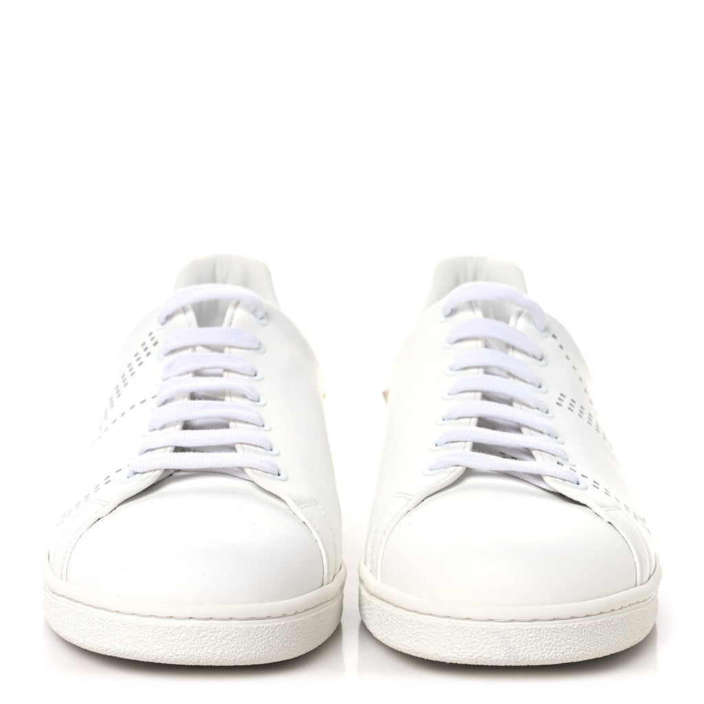 Calfskin Mens Backnet Sneakers 43.5 White