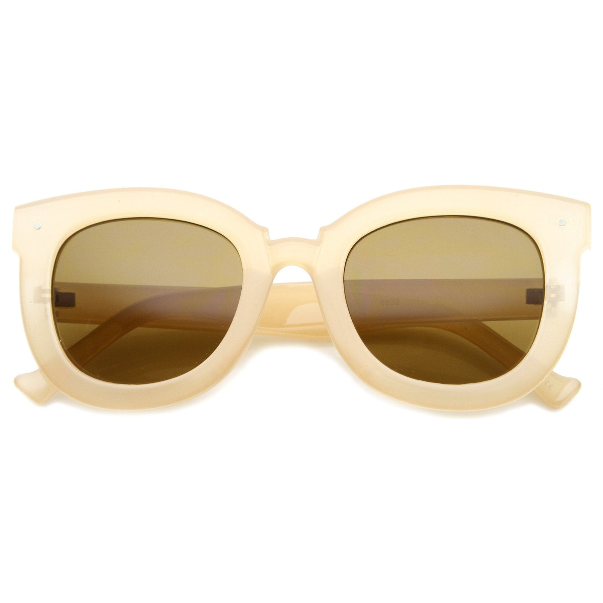 Women's Oversize Bold Horned Rim Cat Eye Sunglasses A170