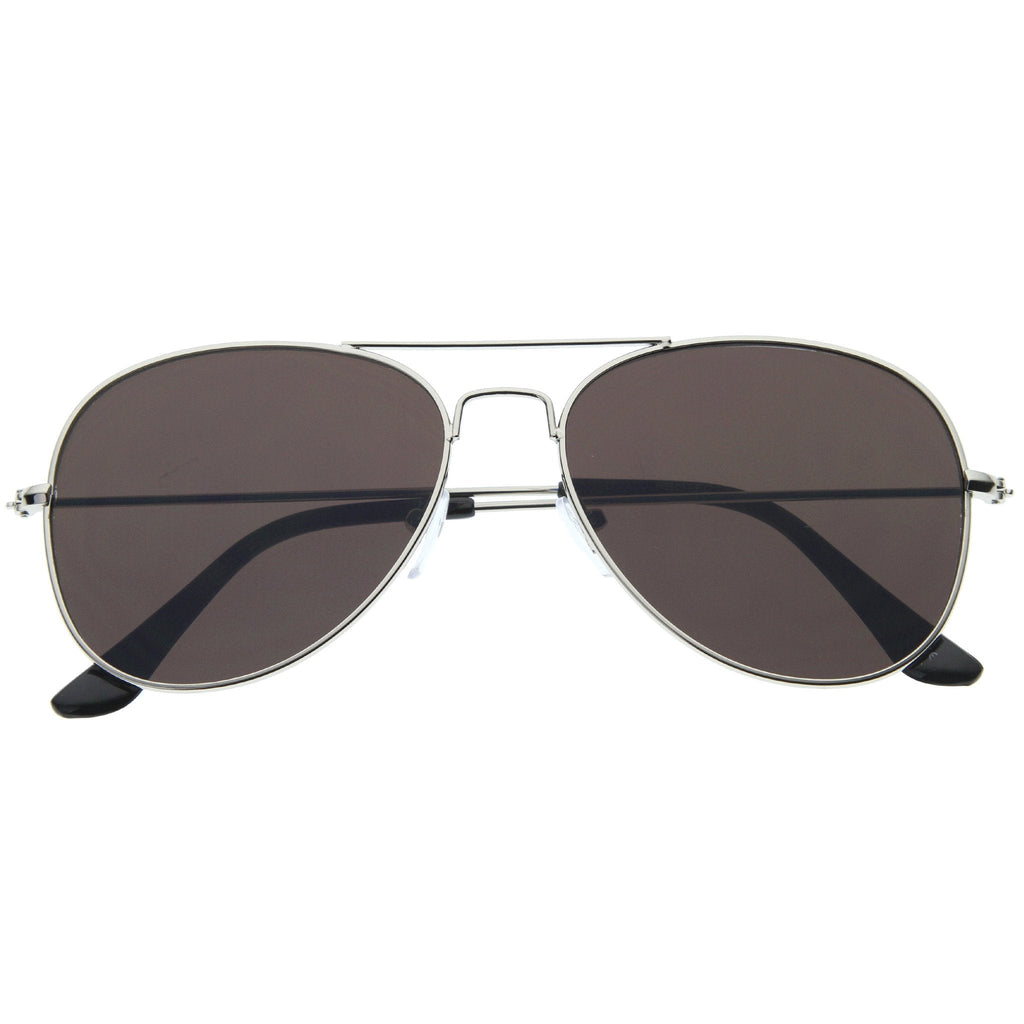 Modern Flat Front Wire Metal Aviator Sunglasses A182